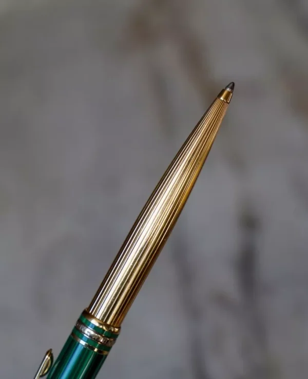 Montblanc Meisterstück Ballpoint Pen Csar Nikolai Malachite & Gold - Rare