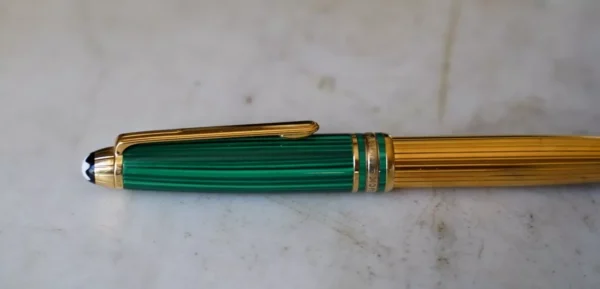 Montblanc Meisterstück Ballpoint Pen Csar Nikolai Malachite & Gold - Rare