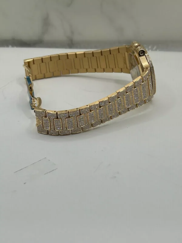 Patek Philippe Nautilus Watch Factory Diamonds Rose Gold 35mm 7118/1450R-001