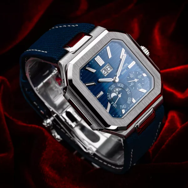 Patek Philippe Cubitus 5822P-001 Platinum Blue Dial Complete Set 5822P