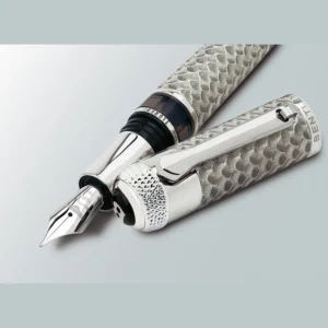 Tibaldi Bentley Crewe Solid White Gold Fountain Pen