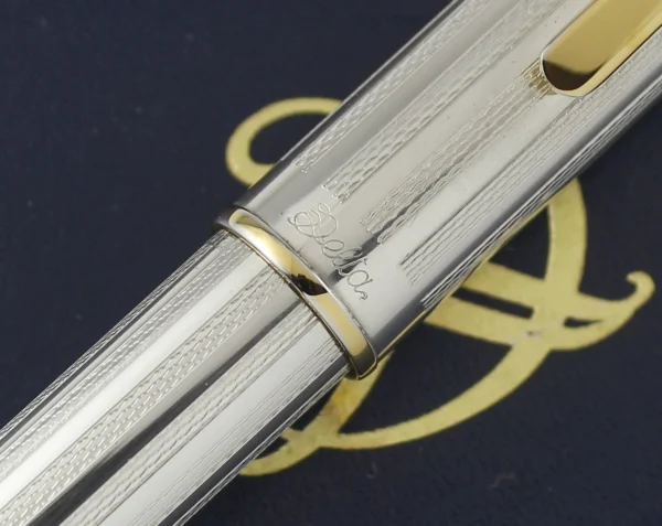 Detla Barley Guilloche Sterling Silver Fountain Pen - Vintage