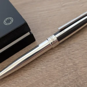 Montblanc Meistersuck Solitaire 925 Silver Fibre Guilloche Ballpoint Pen