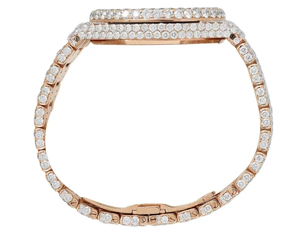 Mens 41MM Audemars Piguet Royal Oak 18k Rose Gold with VS diamond 37.75 Ct