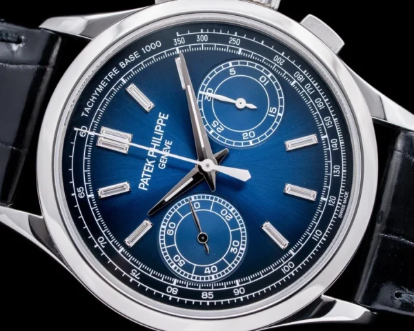 Patek Philippe Chronograph 5170P Platinum Blue Baguette Dial (2018)
