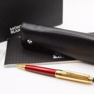 MONTBLANC Meisterstück Solitaire Mozart Coral Ballpoint Pen w/ Pen Pouch - MINT