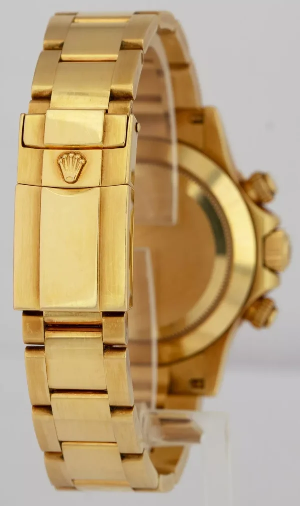 Rolex Daytona FACTORY DIAMOND RUBY PAVE 40mm Yellow Gold 116528 Watch BOX PAPERS