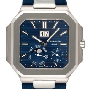 Patek Philippe Cubitus 5822P Blue Dial Mens Watch Box Papers