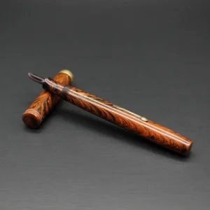 WATERMAN’S Fountain Pen IDEAL Red x Black Marble Pattern Waterman Vintage Junk