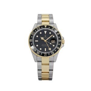 Rolex GMT-Master II 16713 Stainless Steel Yellow Gold Black Dial (1997)