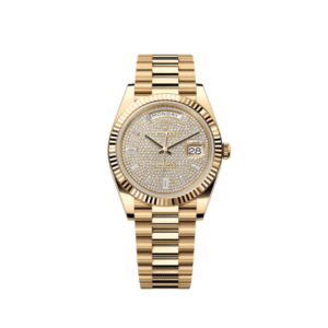 Rolex Day-Date 40 228238 Yellow Gold Diamond Pavé Dial (2025)