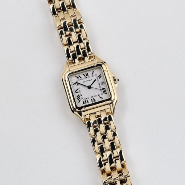 Panthère de Cartier W25014B9 'Ladies' Yellow Gold White Dial Quartz