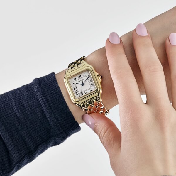 Panthère de Cartier W25014B9 'Ladies' Yellow Gold White Dial Quartz