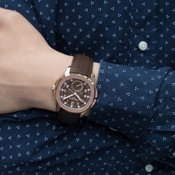 Patek Philippe Aquanaut 5164R-001 'Travel Time' Brown Dial Rose Gold (2017)
