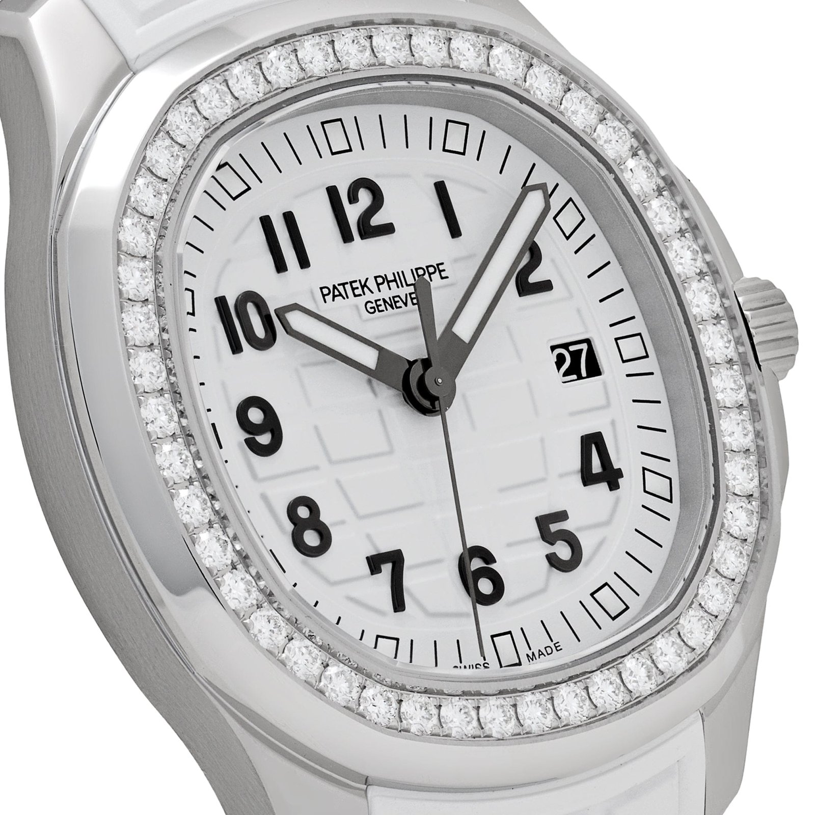 Patek Philippe Aquanaut Luce 5267/200A-010 Stainless Steel White Dial Diamond Bezel (2025)