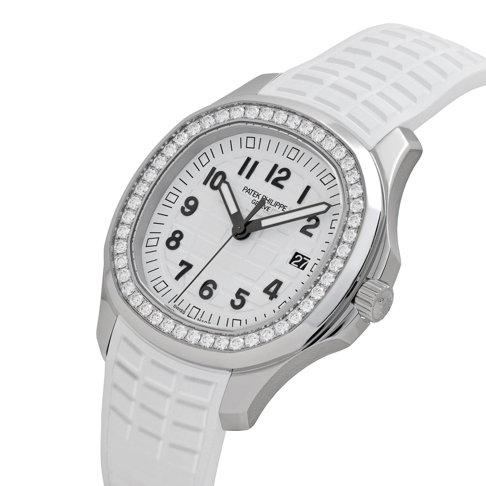 Patek Philippe Aquanaut Luce 5267/200A-010 Stainless Steel White Dial Diamond Bezel (2025)