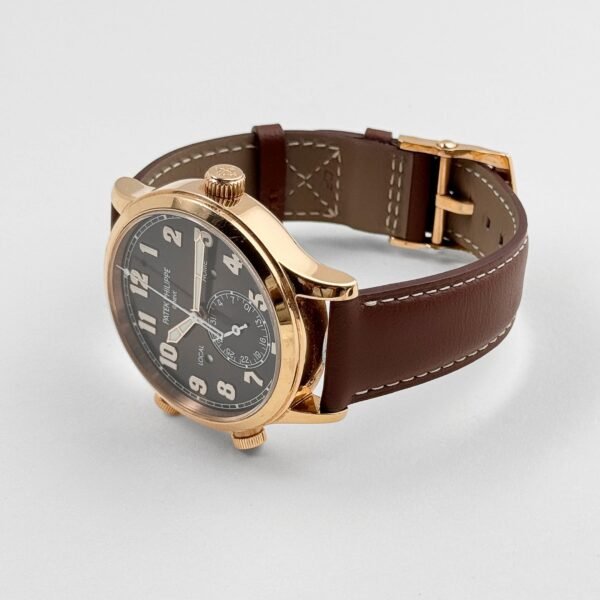 Patek Philippe Calatrava 5524R-001 'Pilot' Travel Time Rose Gold Brown Dial (2020)