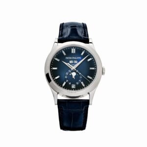 Patek Philippe Complications 5396G-017 Annual Calendar Moon Phases White Gold Blue Dial (2025)