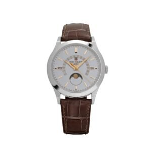 Patek Philippe Grand Complications 5496P-015 Perpetual Calendar Moon Phases Platinum Silver Dial (2018)