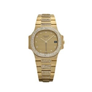 Patek Philippe Nautilus 3800/5 Yellow Gold Glided Gold Diamond Dial (1984)