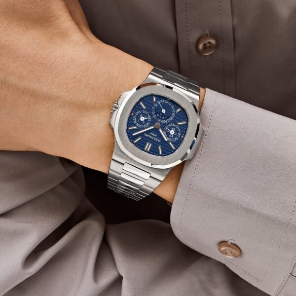 Patek Philippe Nautilus 5740/1G-001 Perpetual Calendar Moon Phases White Gold (2023)