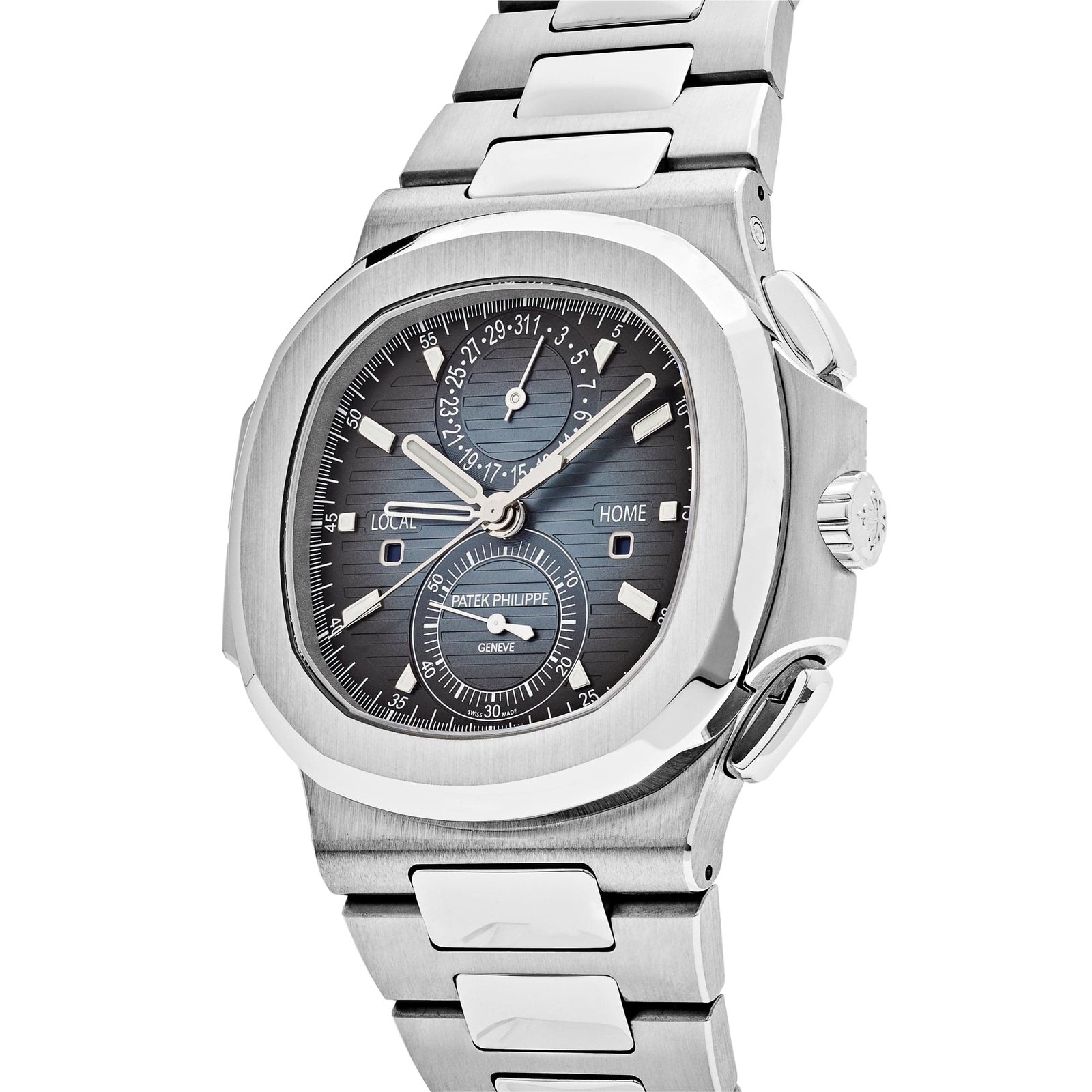 Patek Philippe Nautilus 5990/1A-011 'Travel Time' Flyback Chronograph Stainless Steel Blue Dial (2025)