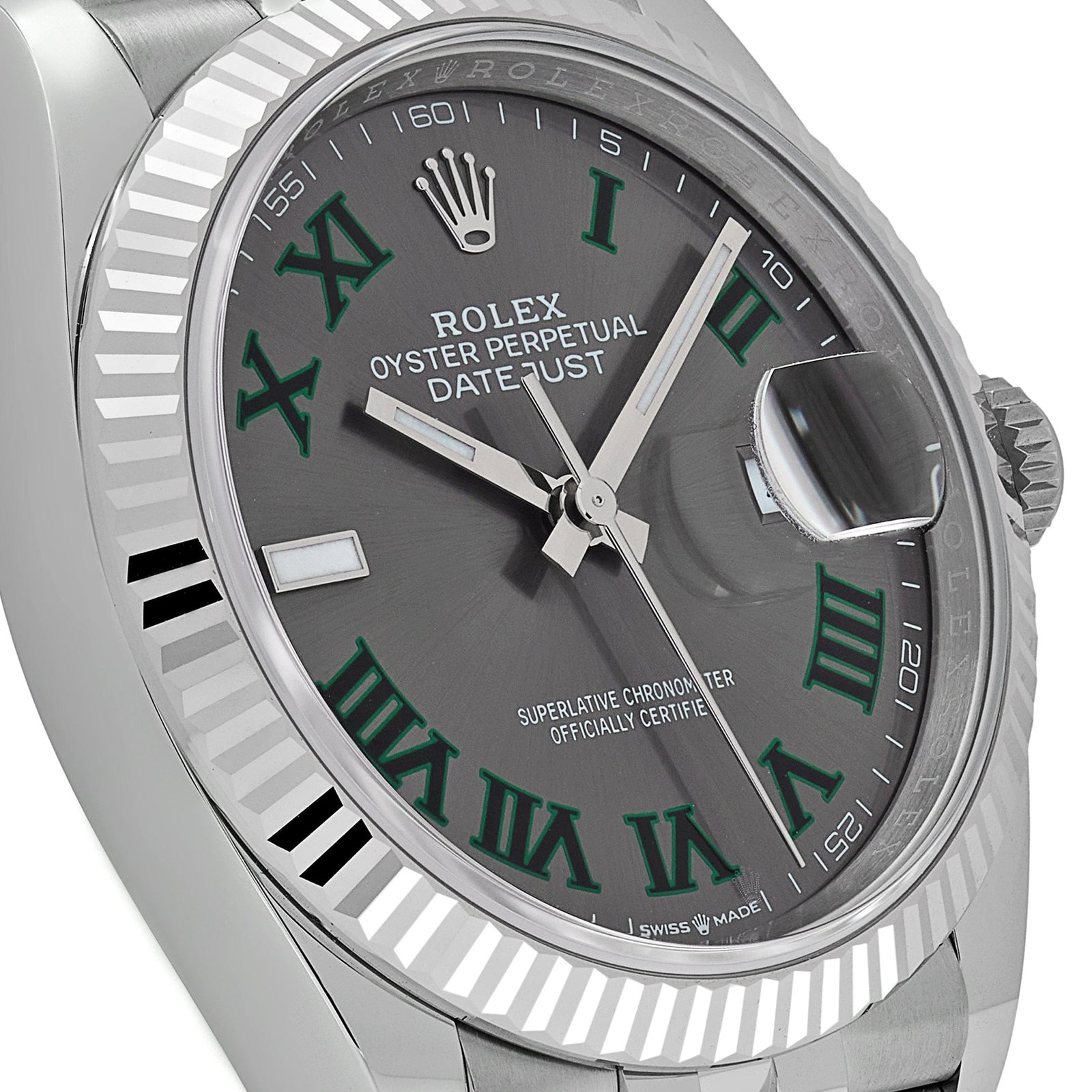 Rolex Datejust 36 126234 Stainless Steel Slate 'Wimbledon' Dial Jubilee (2025)