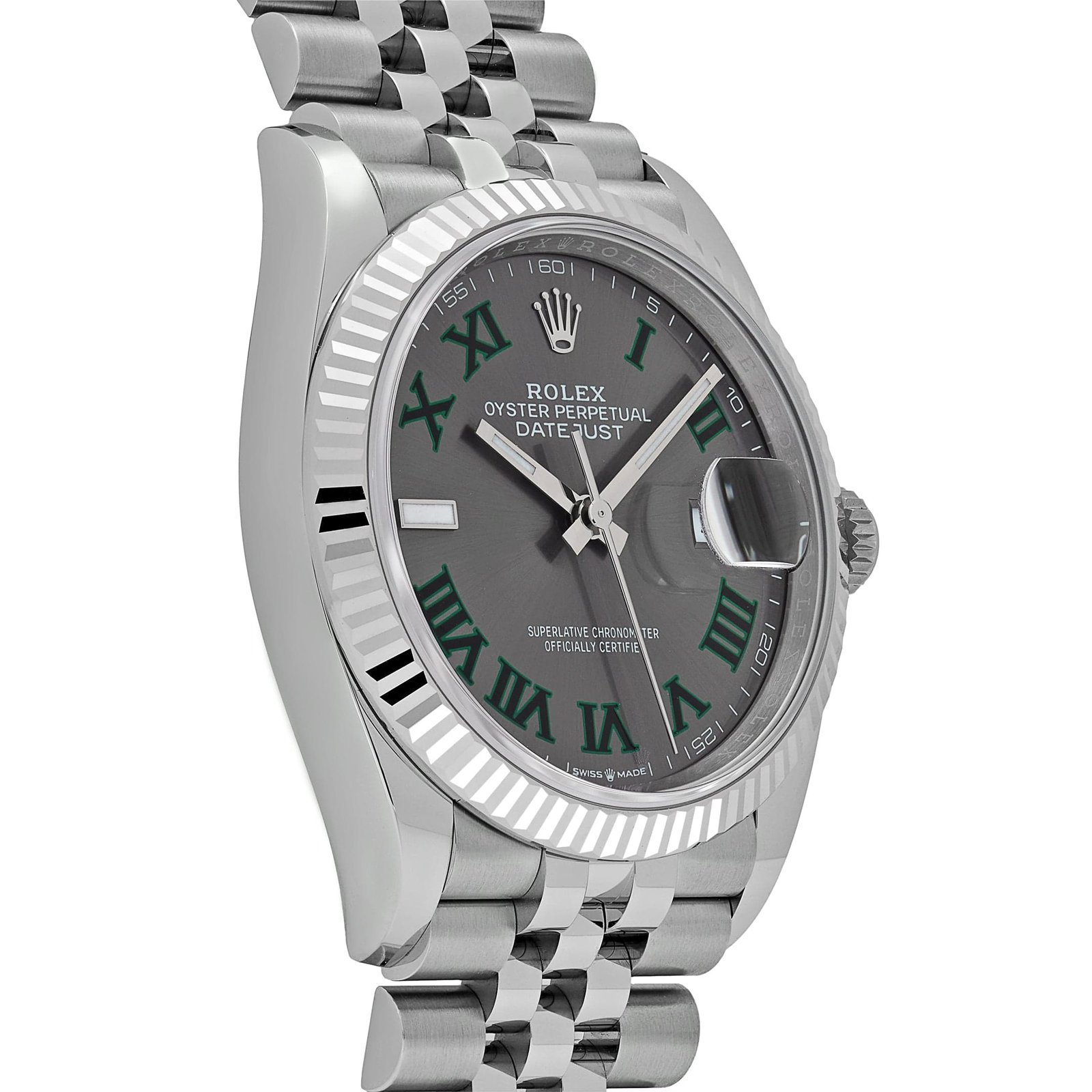 Rolex Datejust 36 126234 Stainless Steel Slate 'Wimbledon' Dial Jubilee (2025)