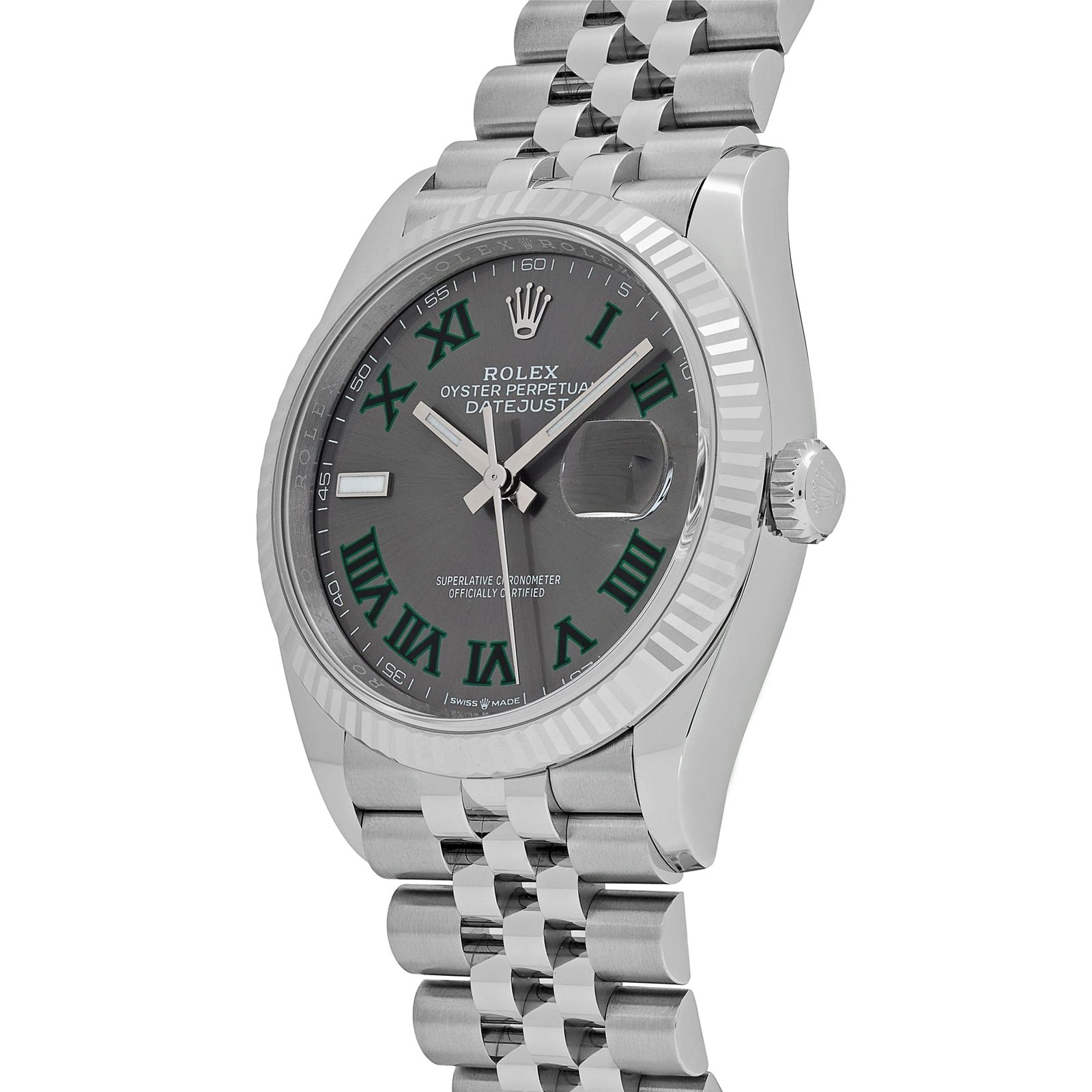 Rolex Datejust 36 126234 Stainless Steel Slate 'Wimbledon' Dial Jubilee (2025)