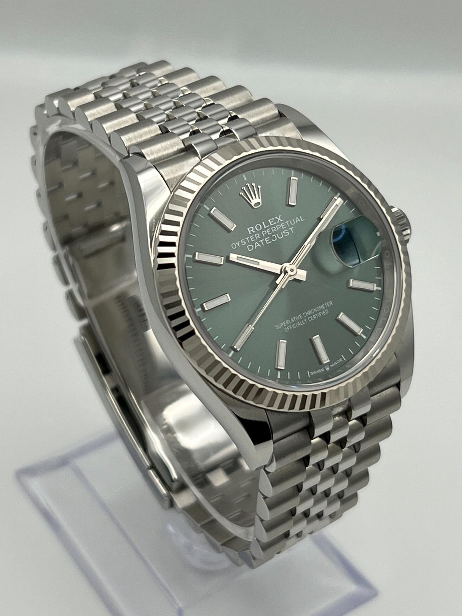 Rolex Datejust36 126234 Stainless Steel Mint Green Dial Jubilee (2024)