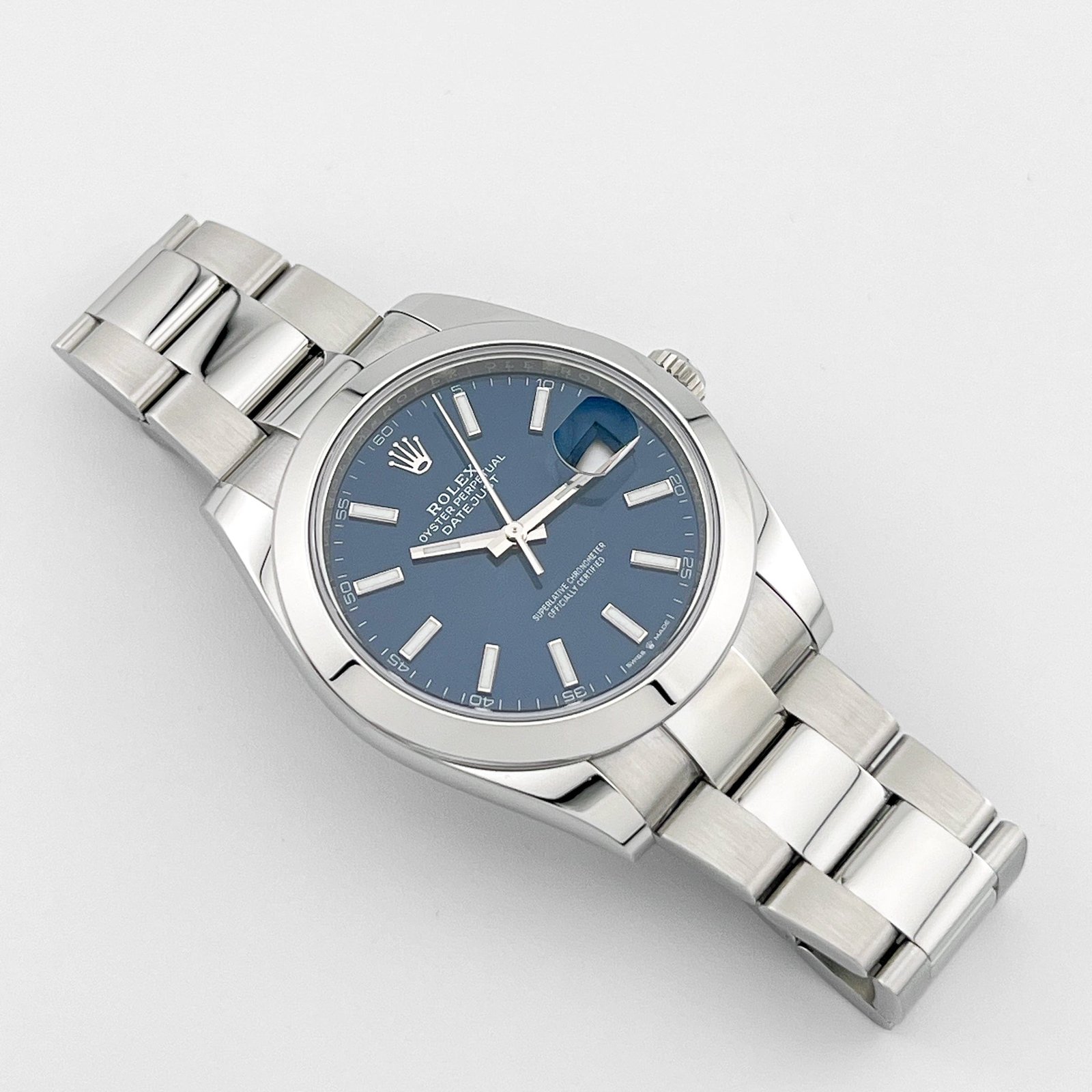 Rolex Datejust 41 126300 Stainless Steel Blue Dial Oyster