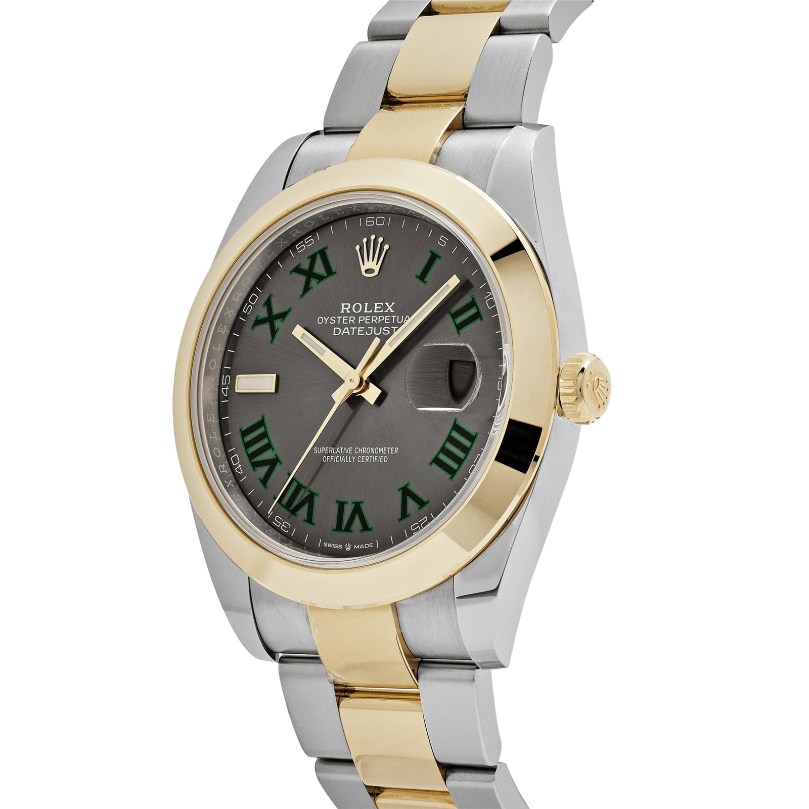 Rolex Datejust 41 126303 'Wimbledon' Yellow Gold Stainless Steel Slate Dial (2020)