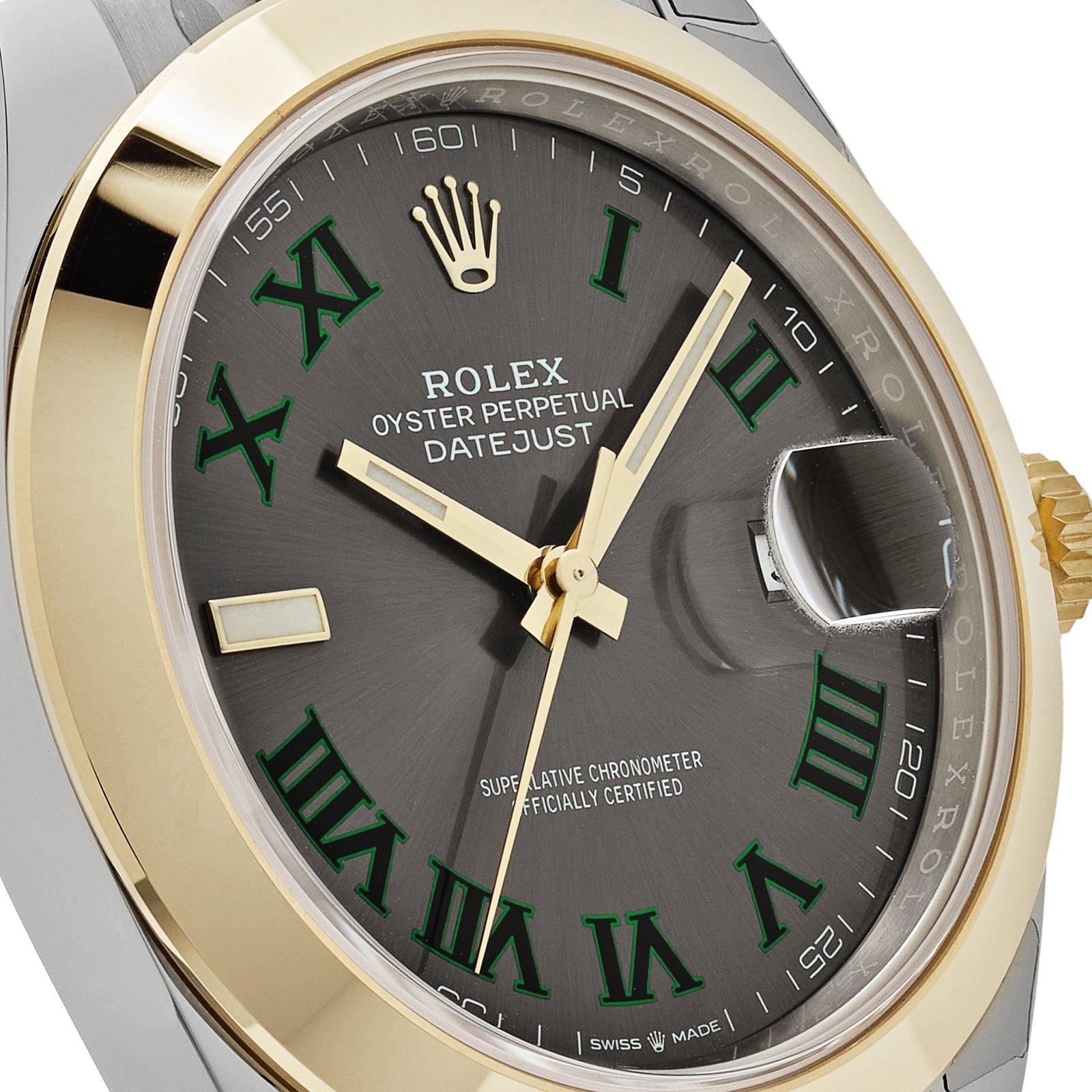 Rolex Datejust 41 126303 'Wimbledon' Yellow Gold Stainless Steel Slate Dial (2020)