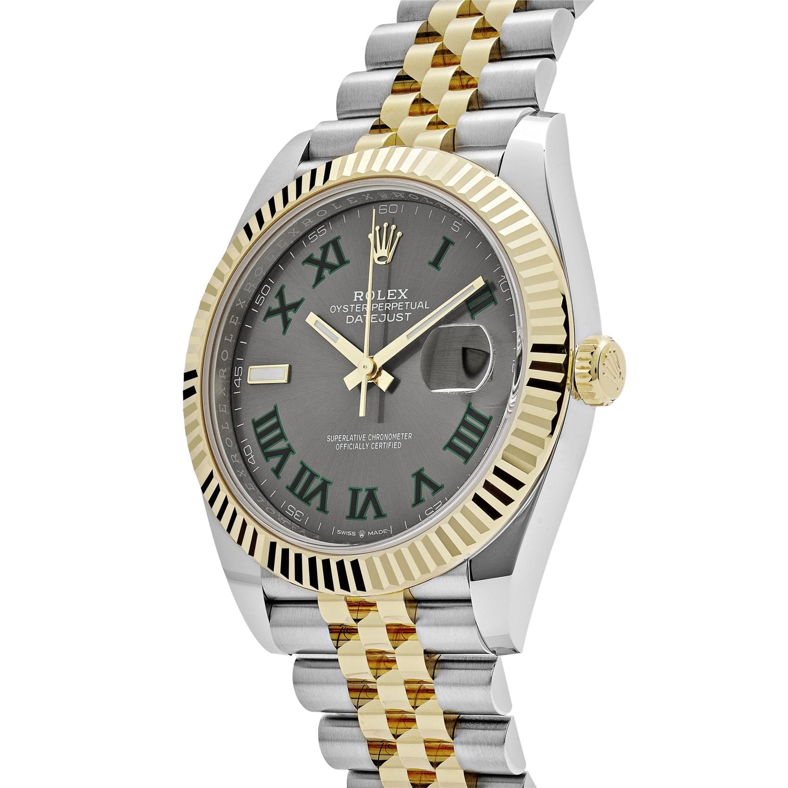 Rolex Datejust 41 126333 'Wimbledon' Yellow Gold Stainless Steel Slate Jubilee (2025)