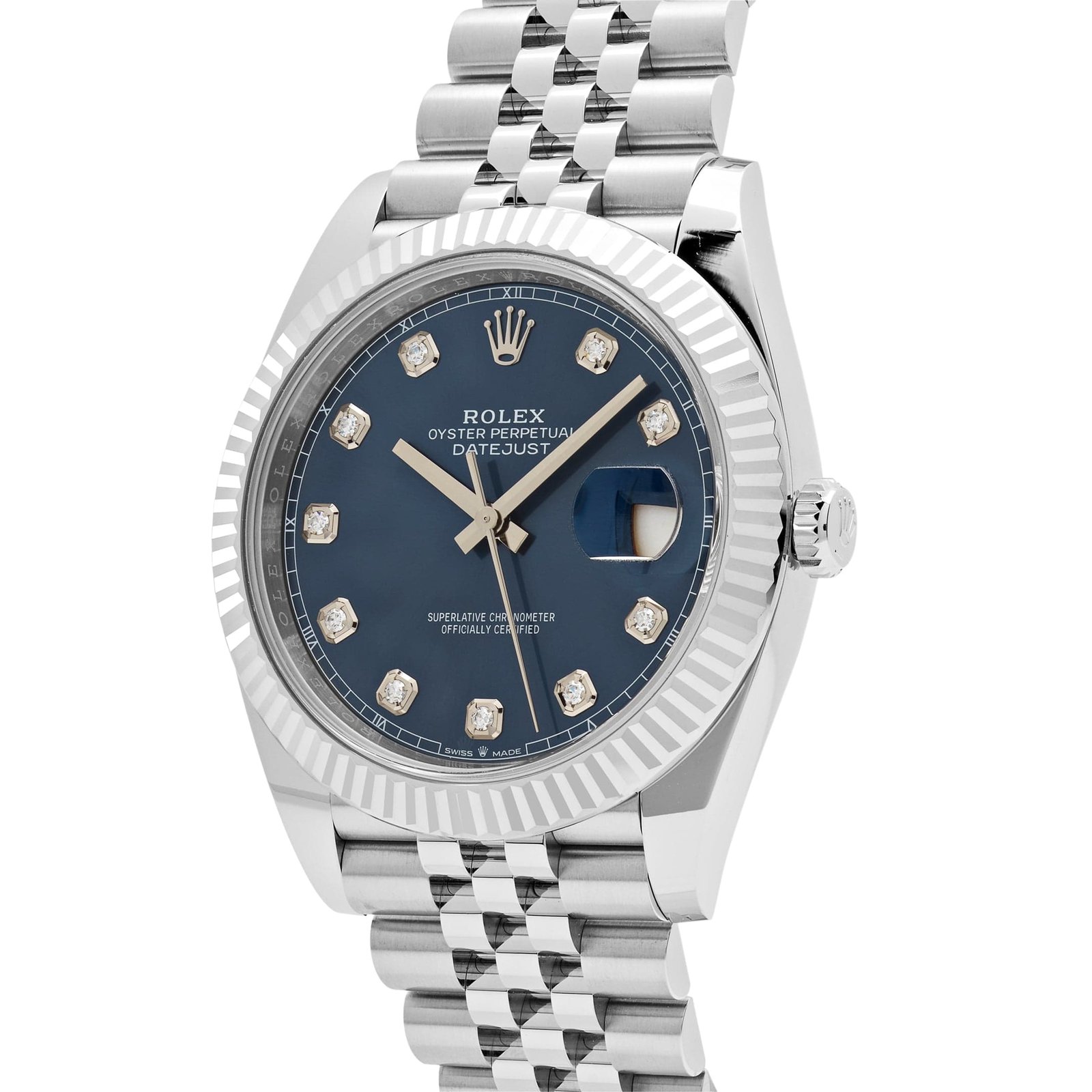 Rolex Datejust 41 126334 Stainless Steel Blue Diamond Dial Jubilee (2023)