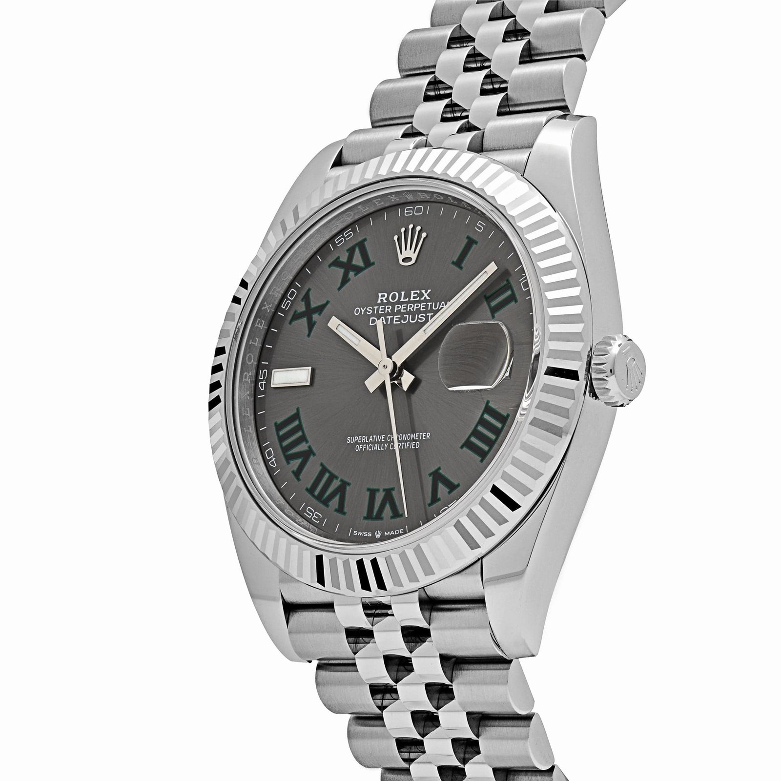 Rolex Datejust 41 126334 'Wimbledon' Stainless Steel Slate Dial Jubilee (2025)