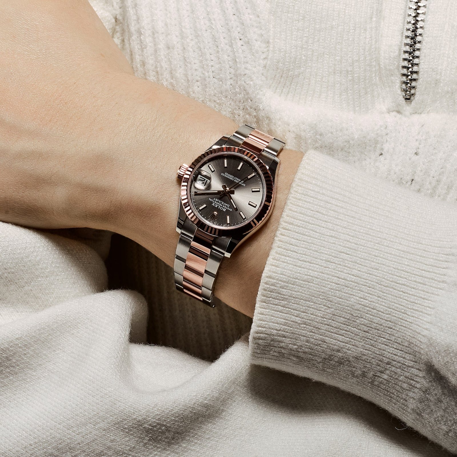 Rolex Datejust 31 278271 'Ladies' Rose Gold Stainless Steel Slate Dial Oyster (2025)