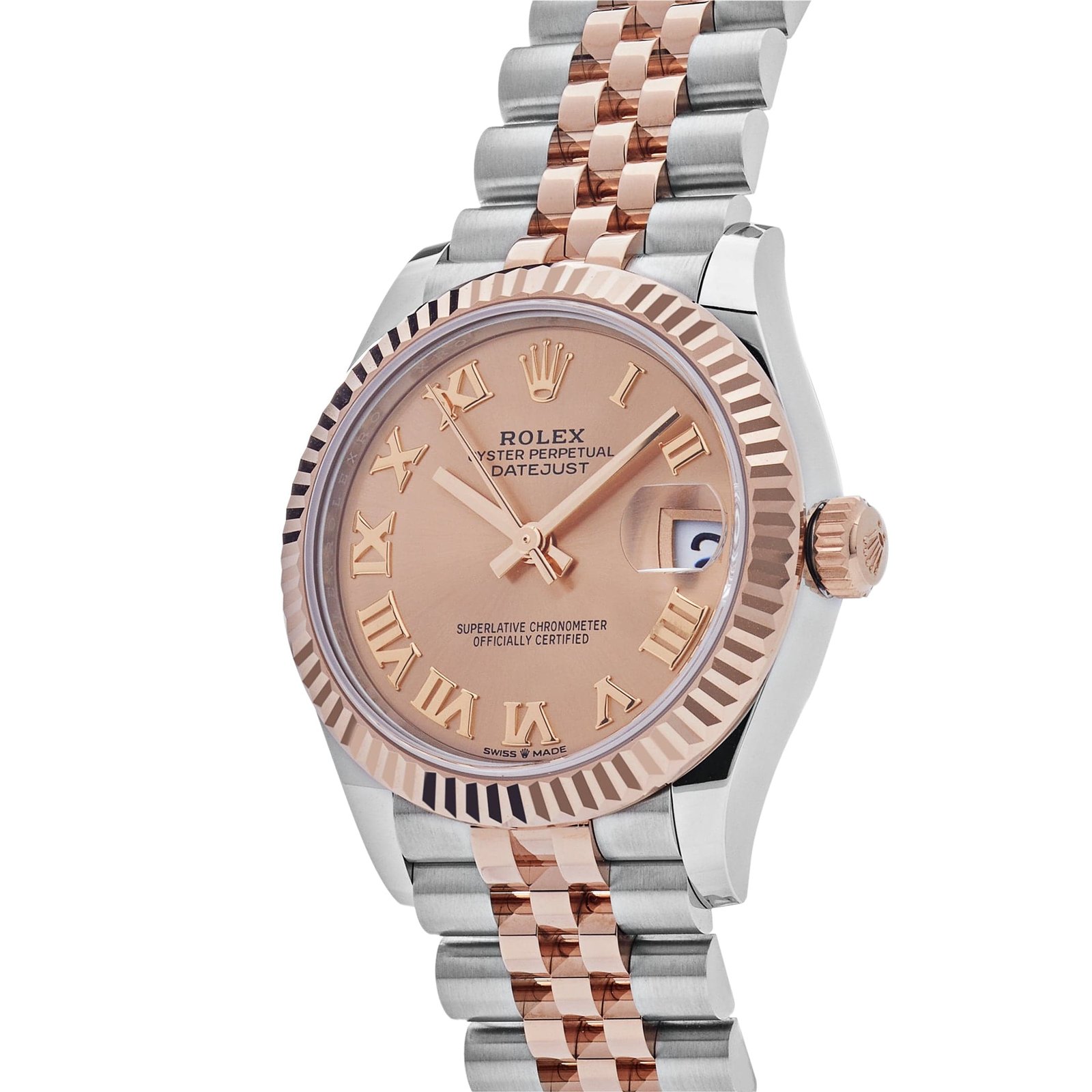Rolex Datejust 31 278271 'Ladies' Rose Gold Stainless Steel Roman Pink Dial Jubilee (2025)