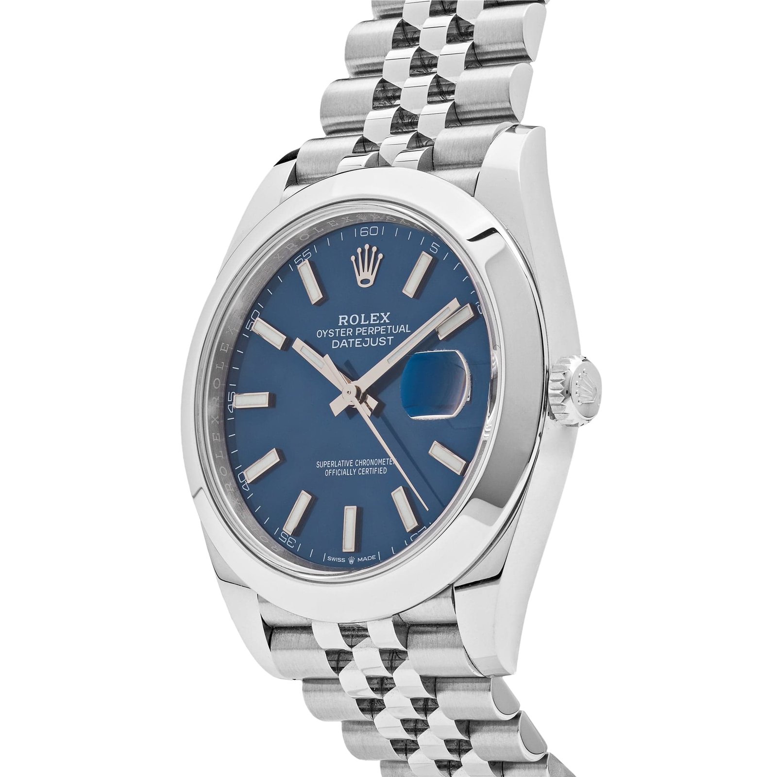 Rolex Datejust 41 126300 Stainless Steel Blue Dial Jubilee