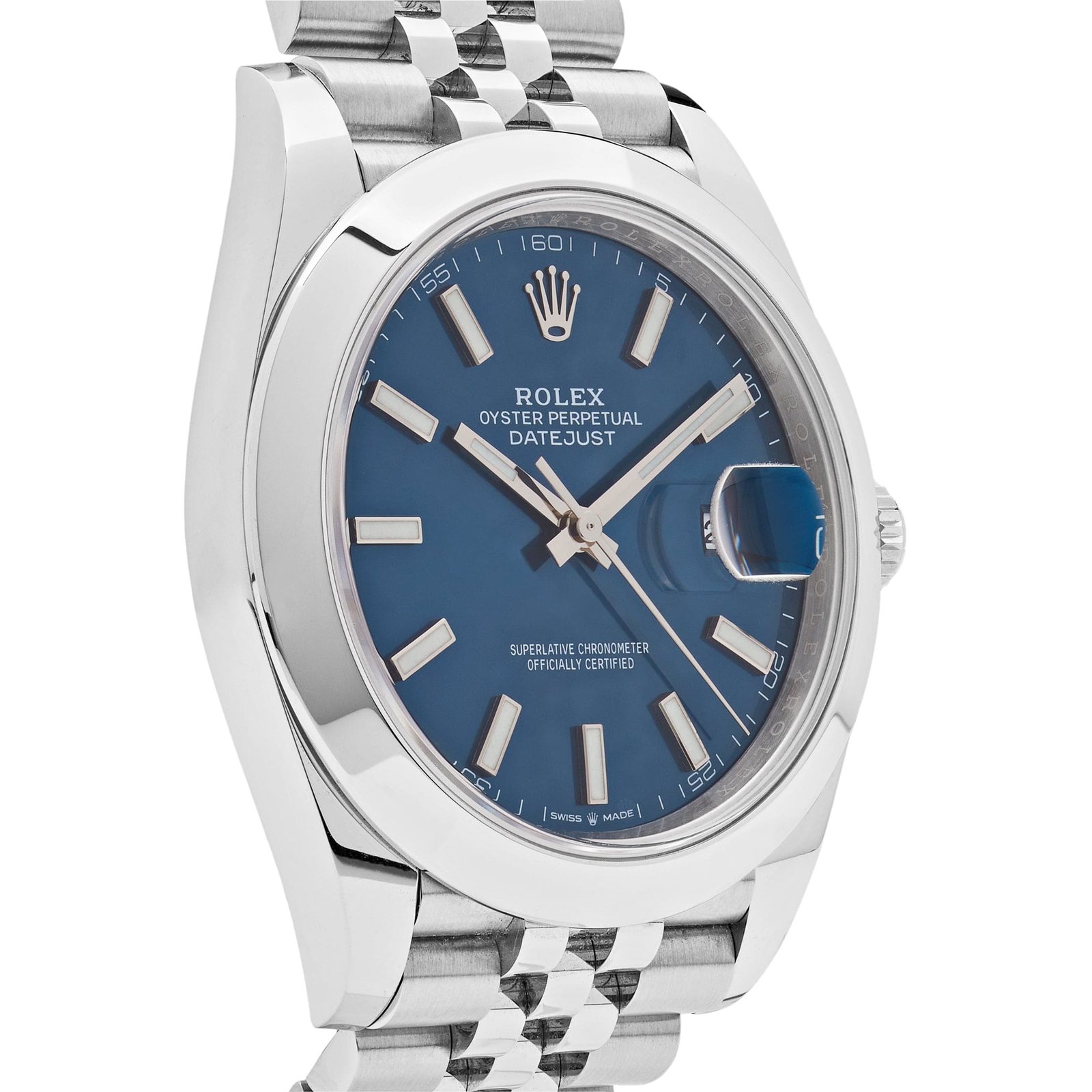 Rolex Datejust 41 126300 Stainless Steel Blue Dial Jubilee
