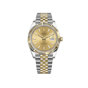 Rolex Datejust 41 126333 Yellow Gold Stainless Steel Champagne Dial Jubilee