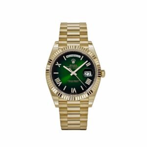 Rolex Day-Date 40 228238 Yellow Gold Green Ombre Roman Numeral Dial