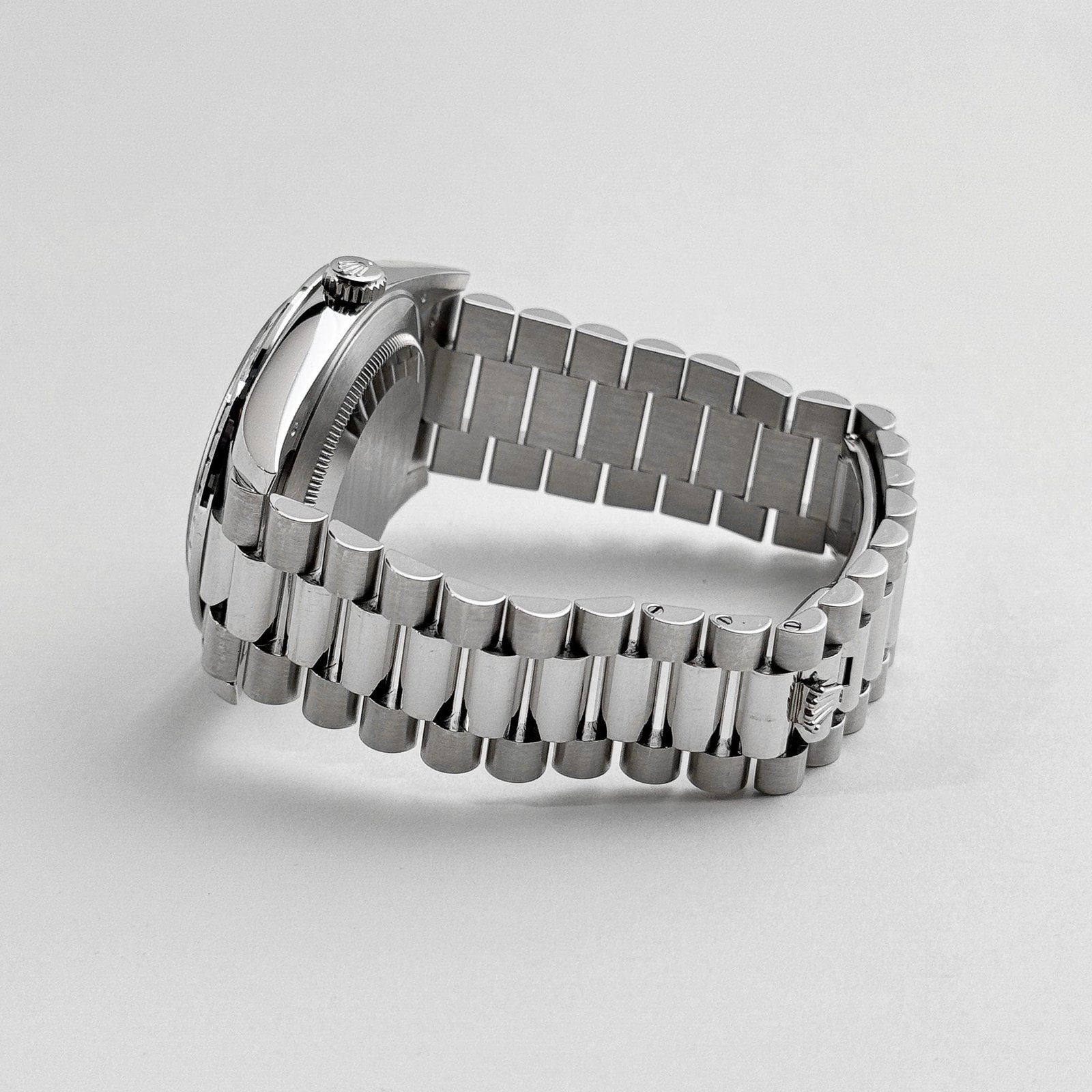 Rolex Day-Date 40 228396TBR Platinum Diamond Bezel Ice Blue Diamond Dial (2017)