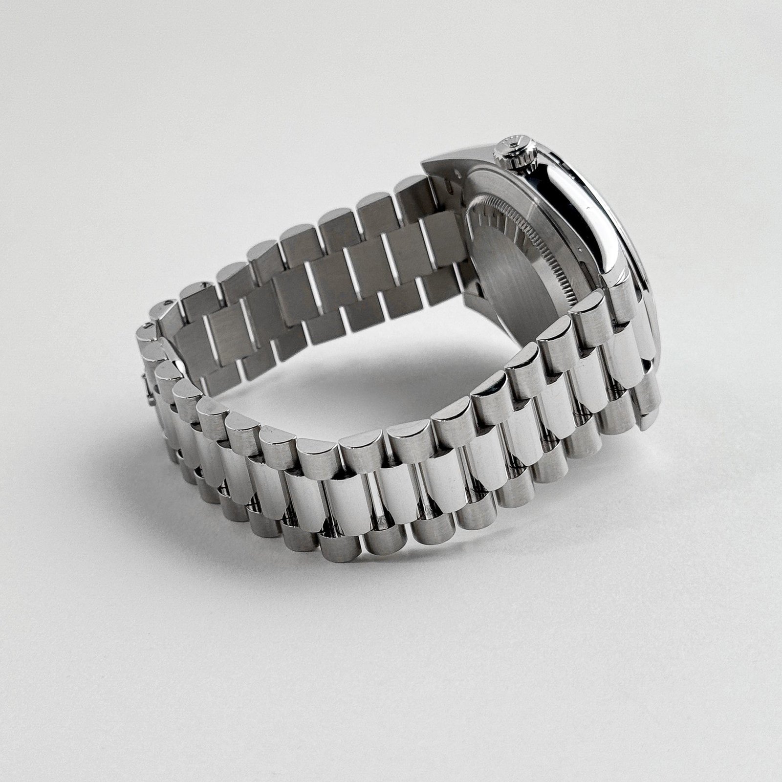 Rolex Day-Date 40 228396TBR Platinum Diamond Bezel Ice Blue Diamond Dial (2017)