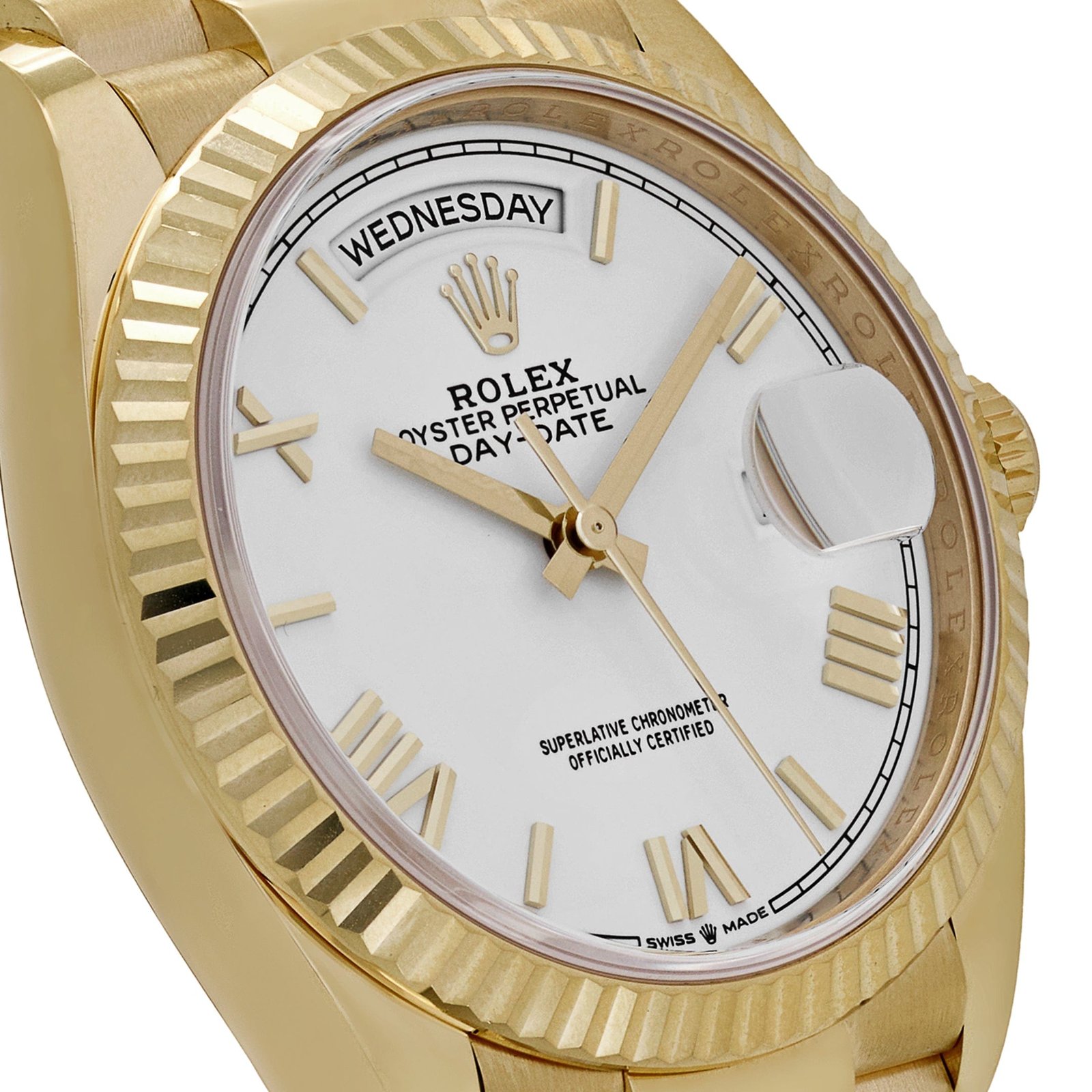 Rolex Day-Date 36 128238 Yellow Gold White Dial (2022)