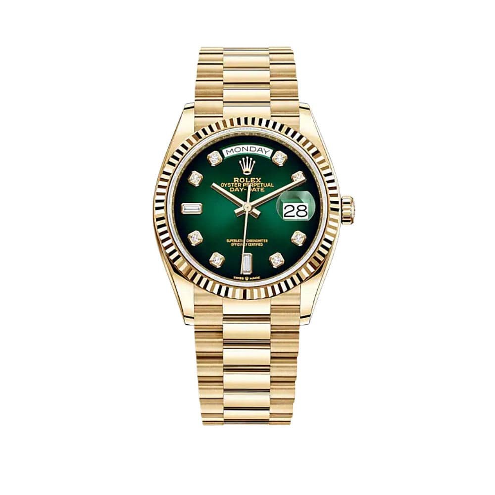rolex-day-date-36-yellow-gold-green-diamond-dial-128238-rolex-40267524997364