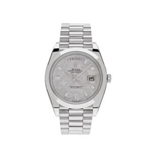 Rolex Day-Date 40 228206 Platinum Meteorite Diamond Dial