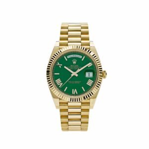 Rolex Day-Date 40 228238 Yellow Gold Green Roman Numerals Dial (2023)