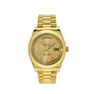 Rolex Day-Date II 218238 Yellow Gold Champagne Diamond Dial