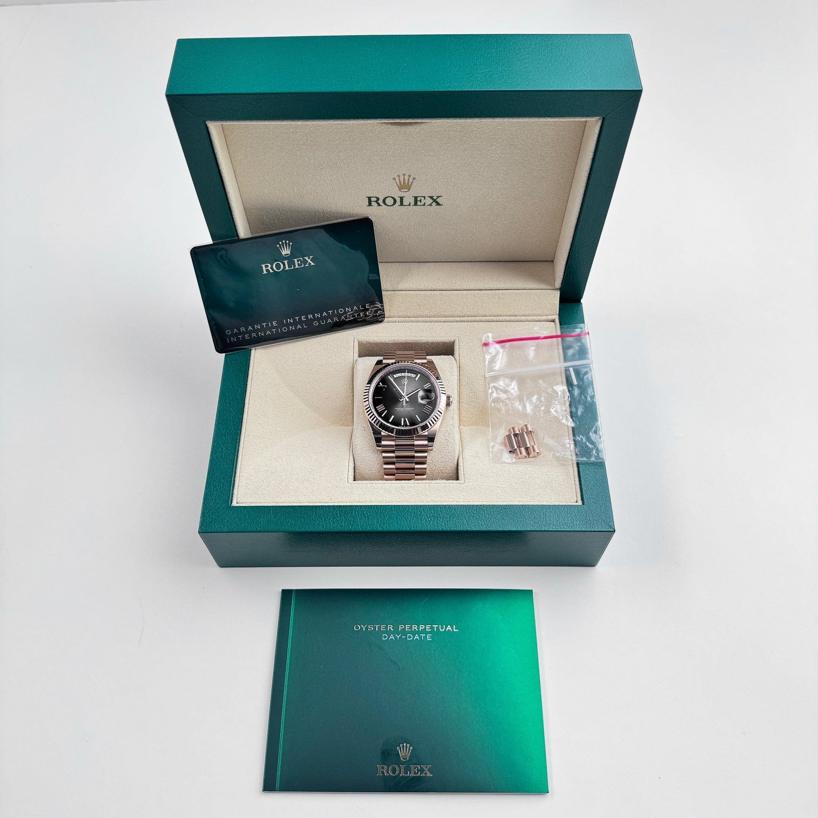 Rolex Day-Date 40 Reference 228235 Rose Gold Slate Ombre Dial (2024)